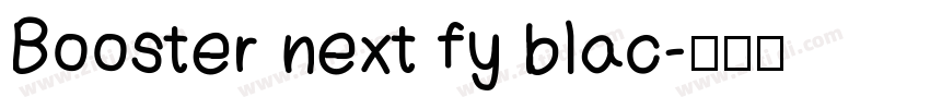 Booster next fy blac字体转换